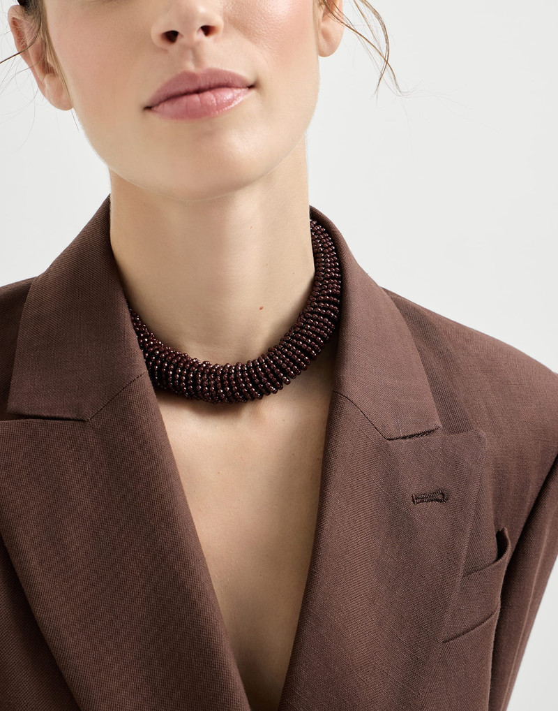 Hematite and sterling silver choker 3