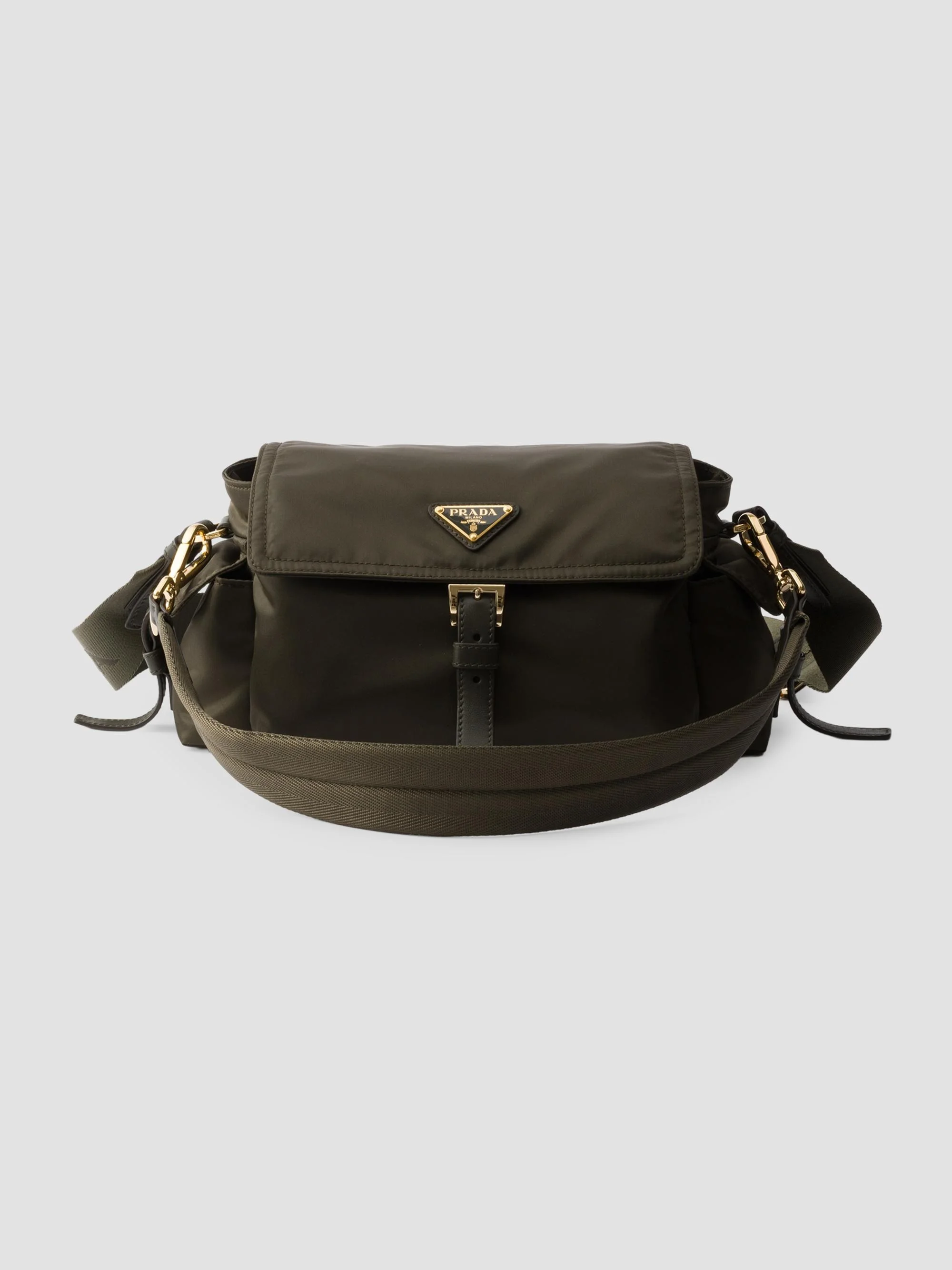 Women's Medium Explore Re-Nylon Shoulder Bag - Green - 1