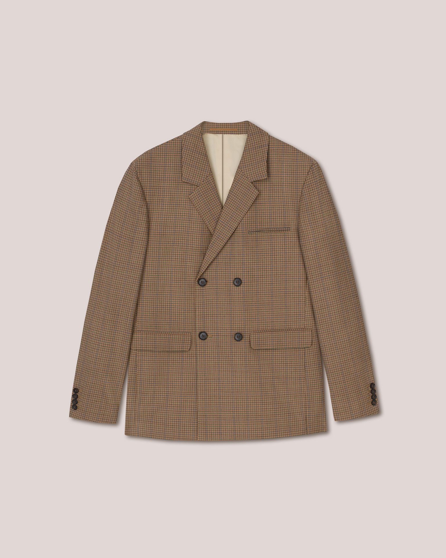 RENAN - Double breasted blazer - Camel - 1