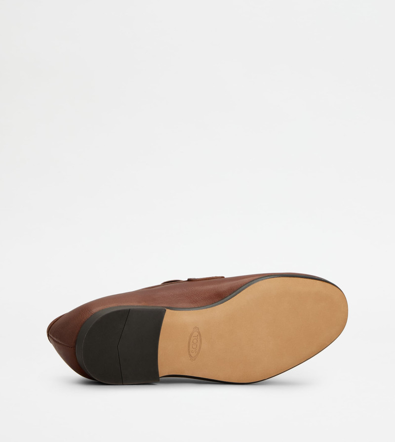 LOAFERS IN LEATHER - BROWN 4