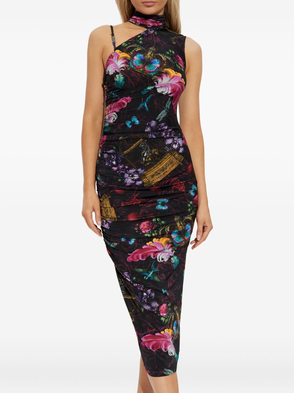 floral-print midi dress - 3