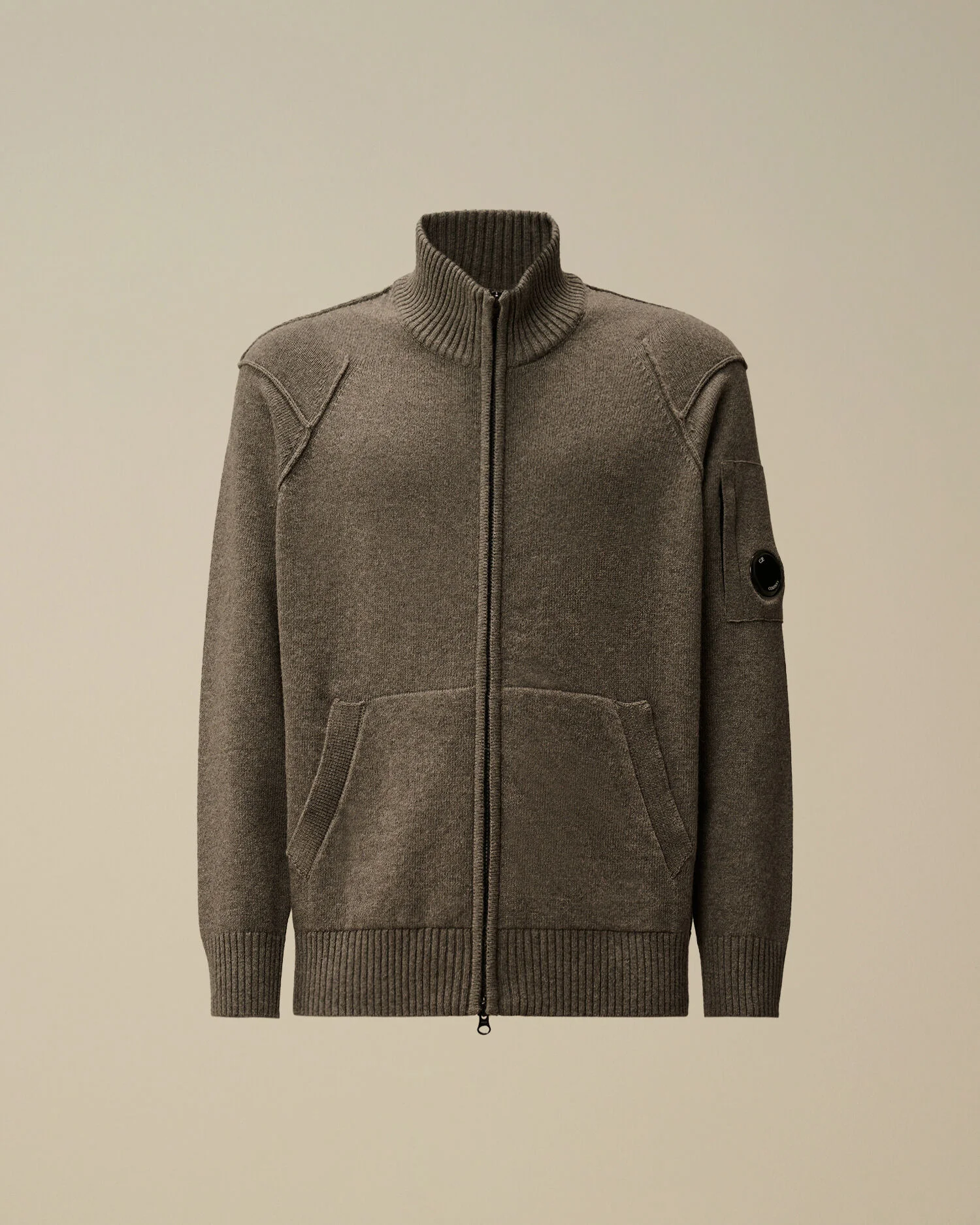 Lambswool GRS Full Zip Sweater - 1