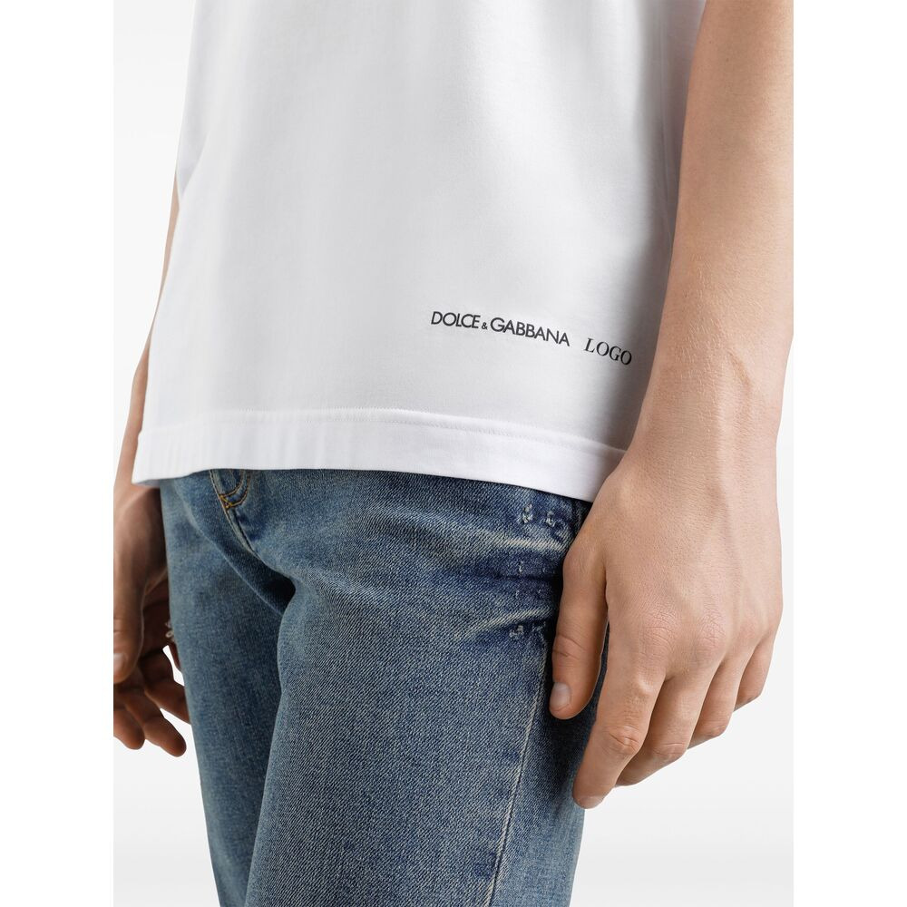 Dolce & Gabbana White T-Shirts & Vests - T-Shirts Men - 5