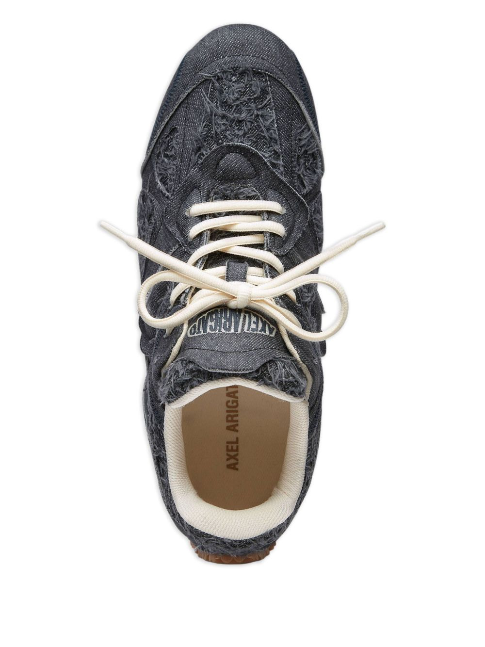 Slow Runner frayed-denim sneakers - 4