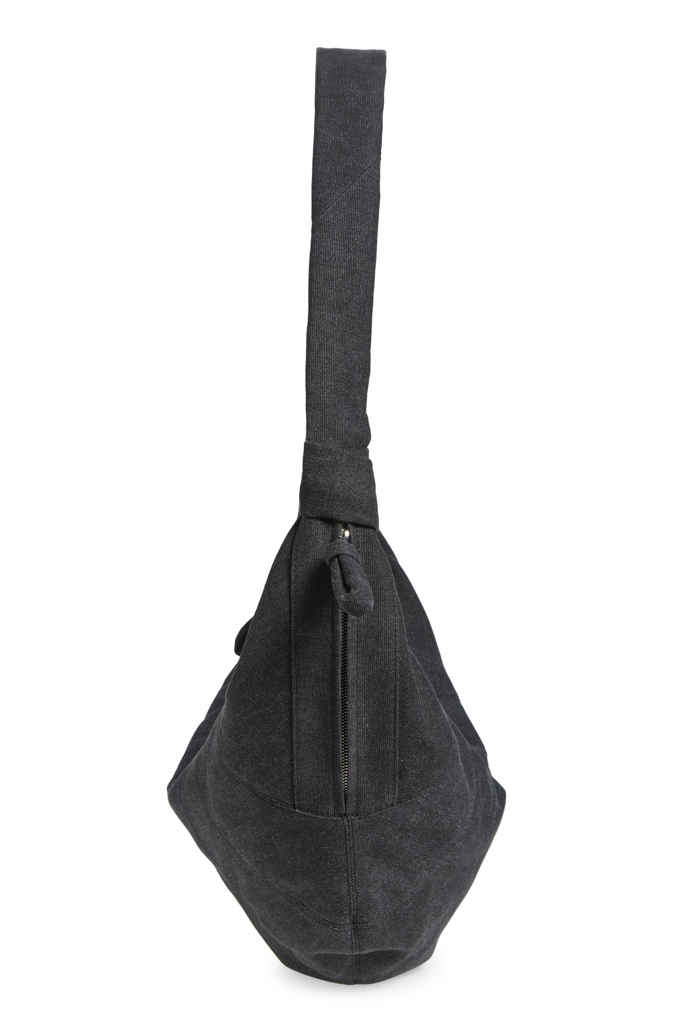 Lemaire X-Large Croissant Canvas Shoulder Bag in Ash Black at Nordstrom - 5