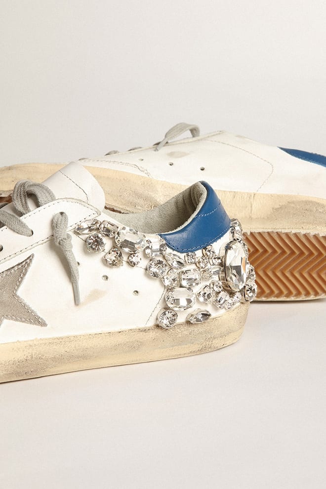 Super-Star sneakers with stones appliqués - 3