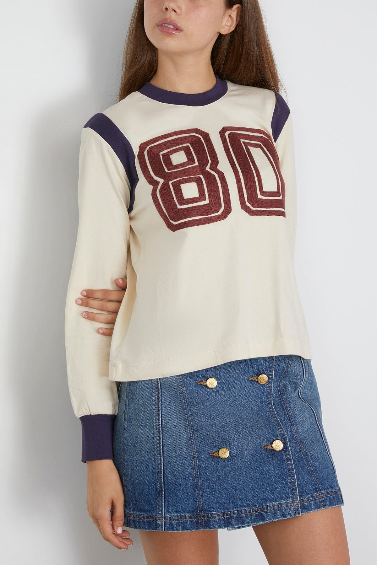 Arissa Graphic Long Sleeve Tee in Multi - 3