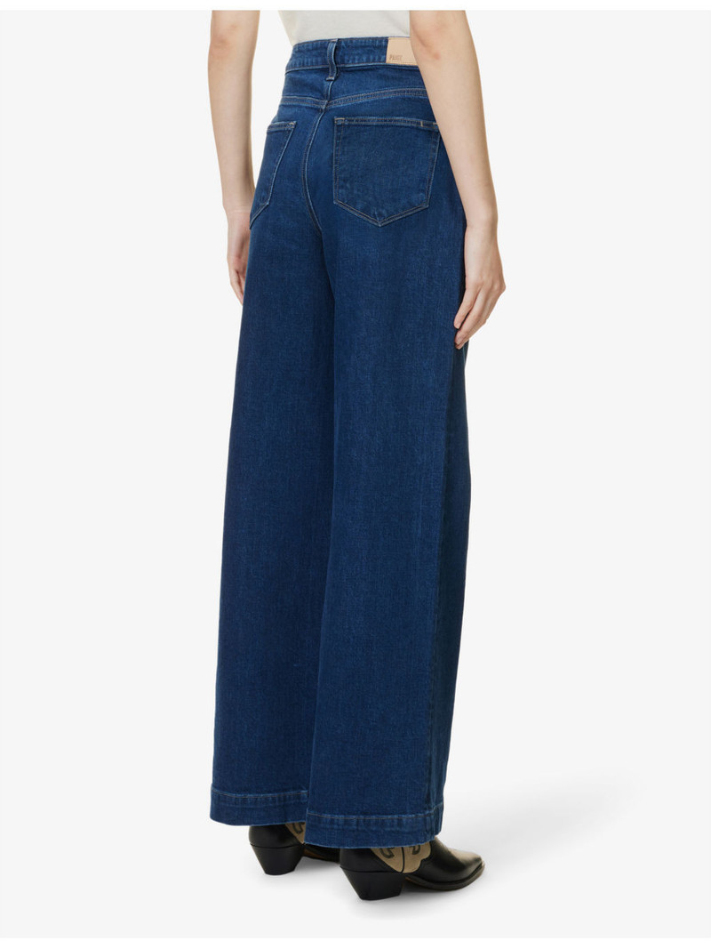 Harper high-rise flared-leg stretch-denim jeans 4