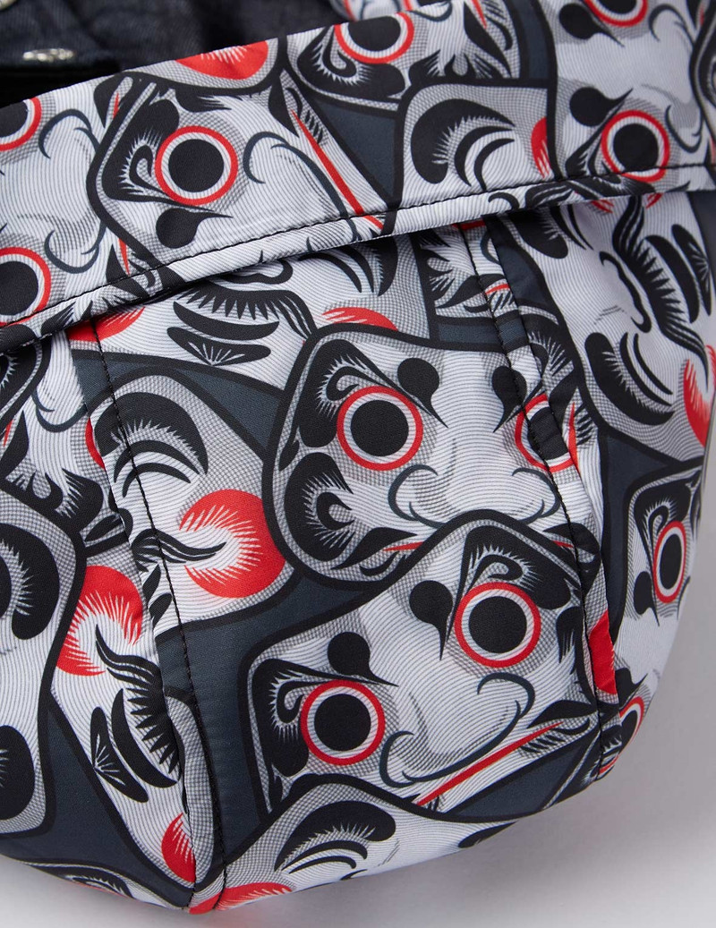 Fabric Blocking Mid-length Padded Coat 10