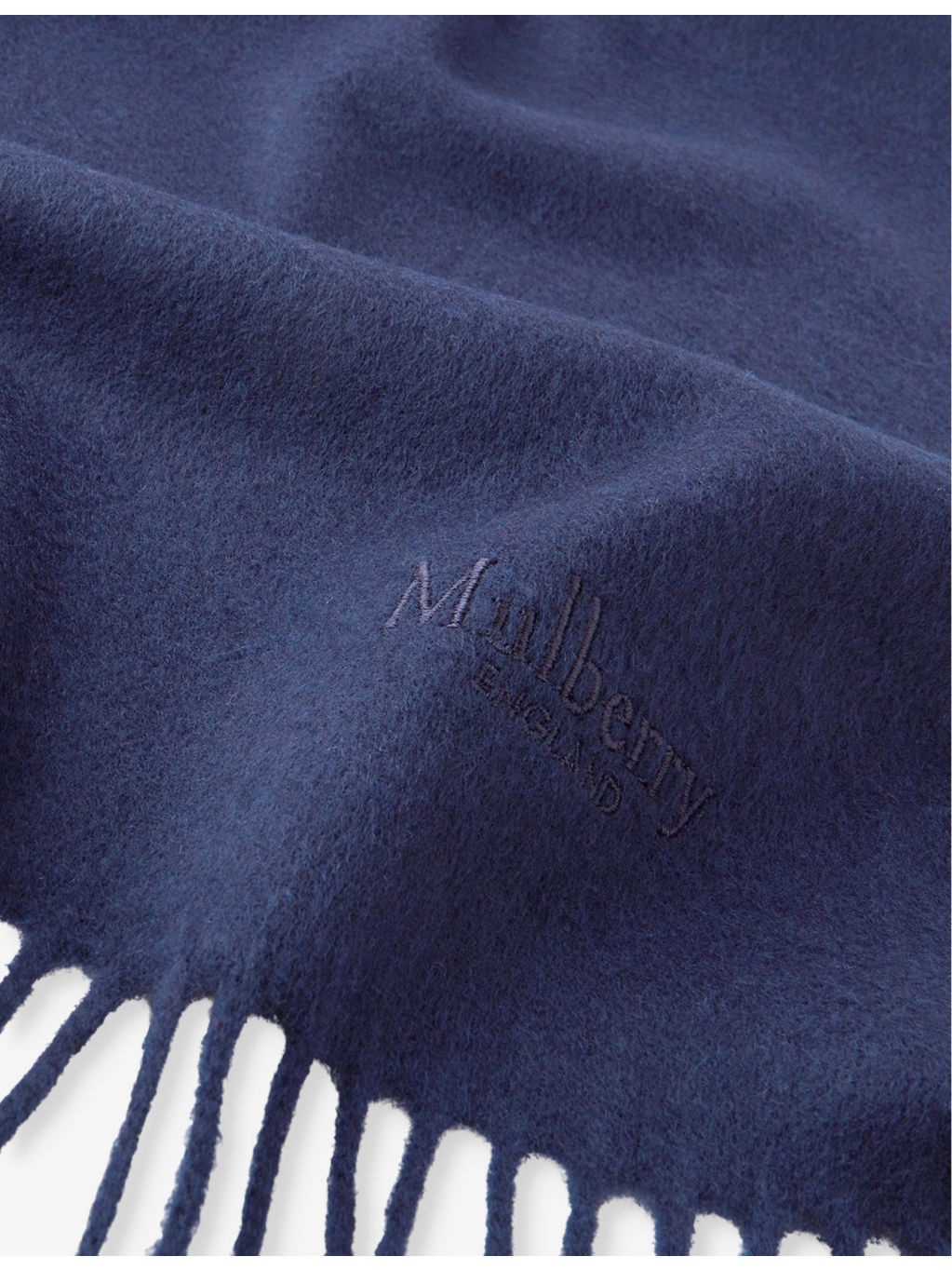 Solid logo-embroidered merino-wool scarf - 2