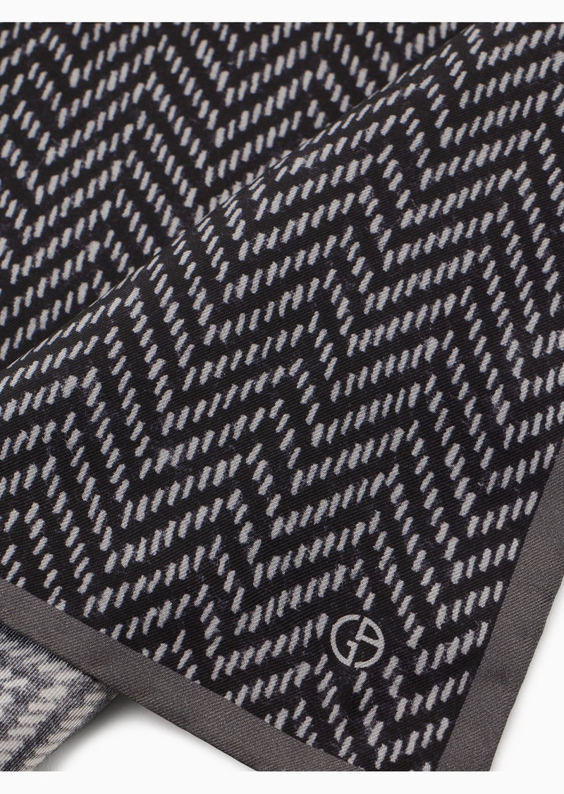 GIORGIO ARMANI ASV printed silk pocket square outlook