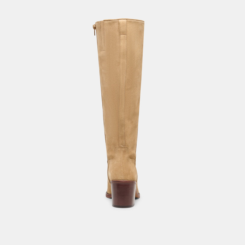 LUCYLE WIDE CALF BOOTS DK TAUPE SUEDE 7