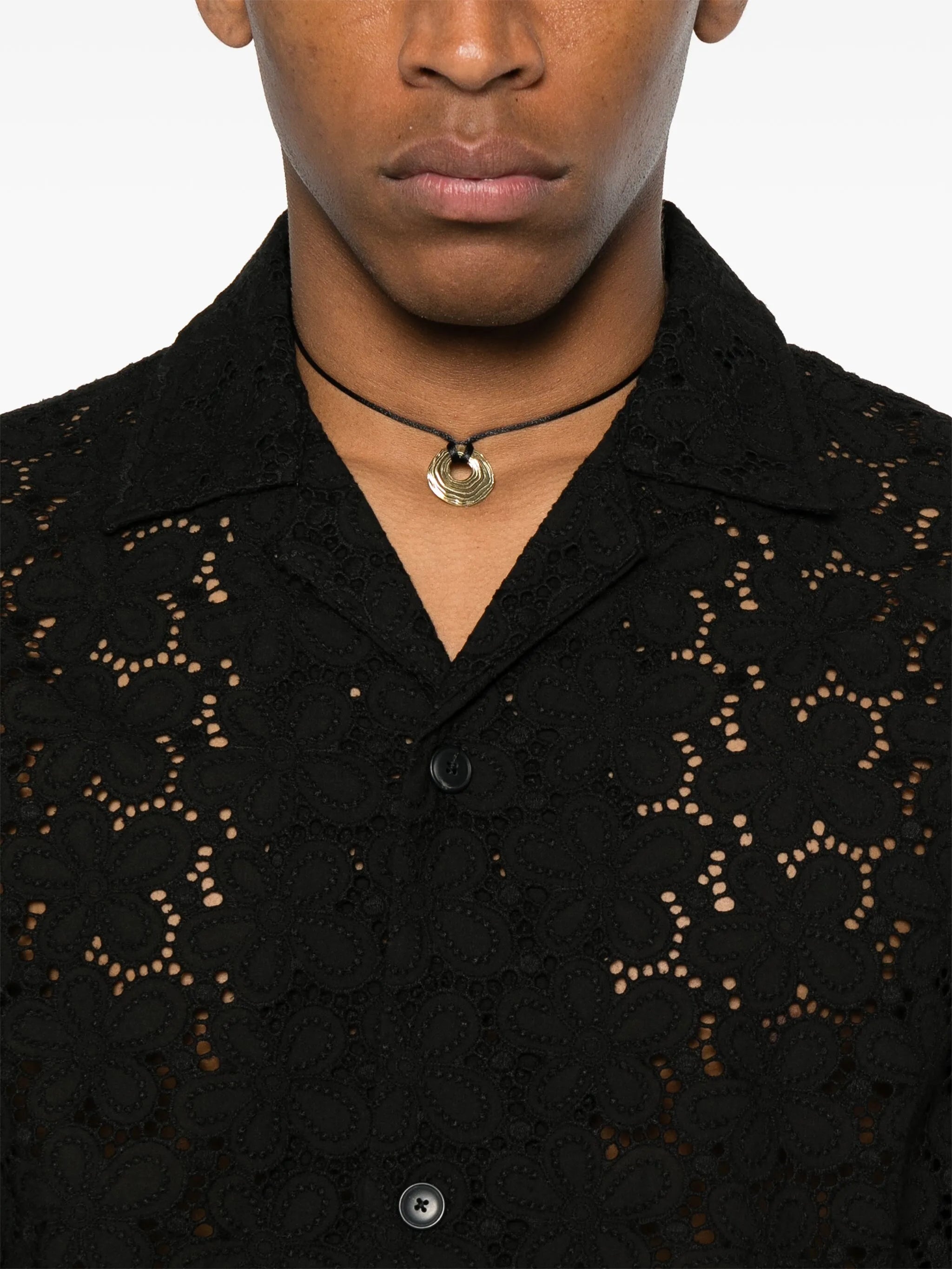Perforated-design Shirt - 3