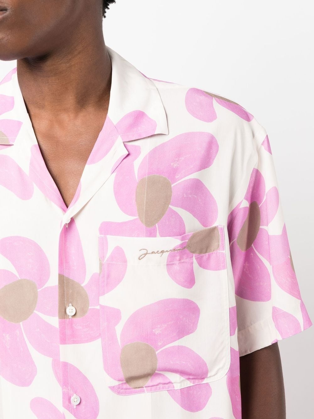 floral-print short-sleeve shirt - 5