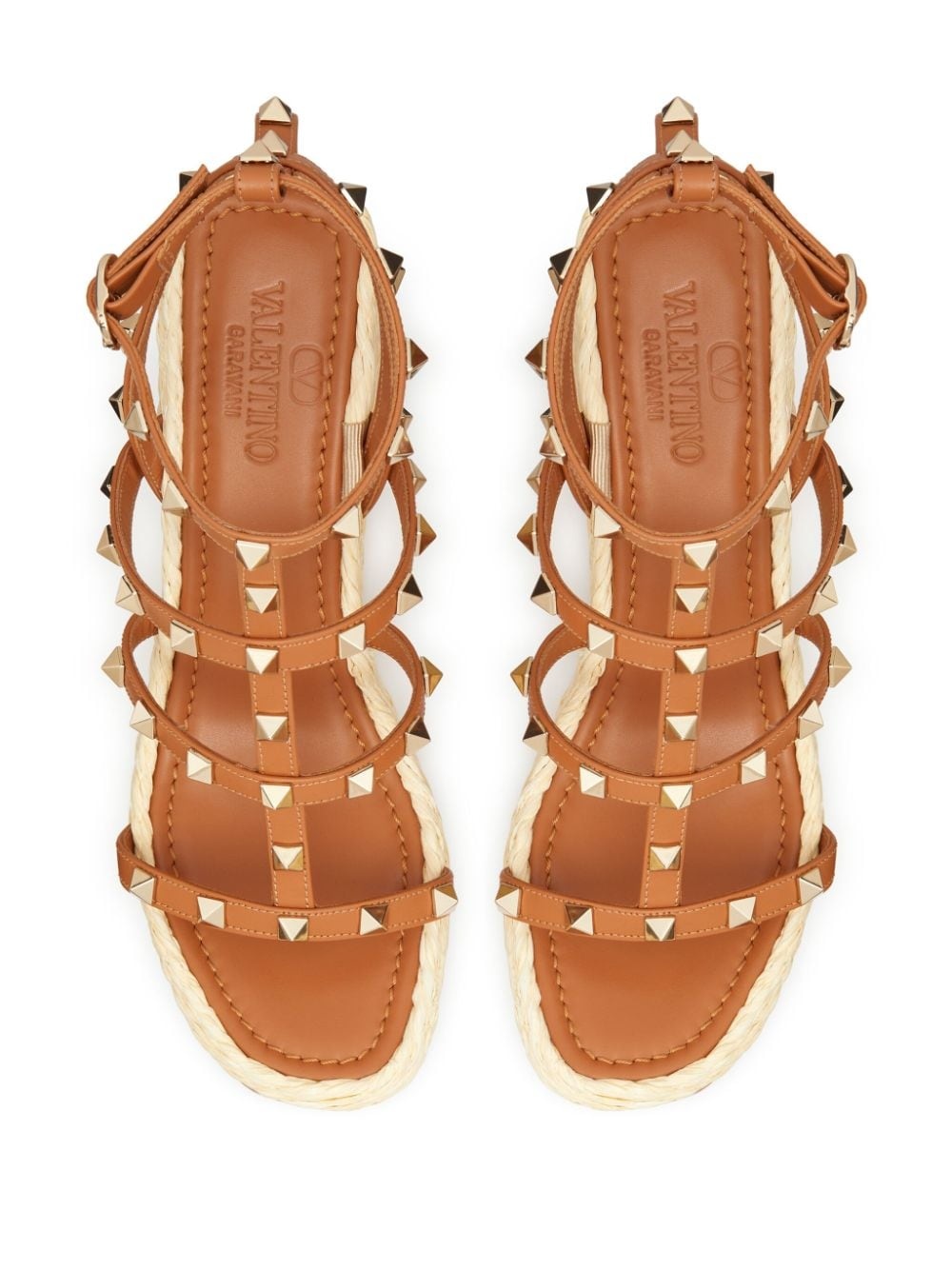 Rockstud 95mm wedge espadrilles - 4