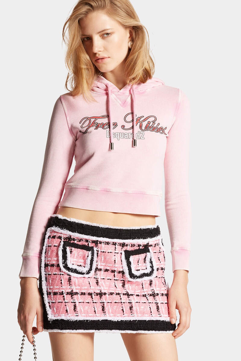 FREE KISSES MINI FIT HOODIE SWEATSHIRT - 3
