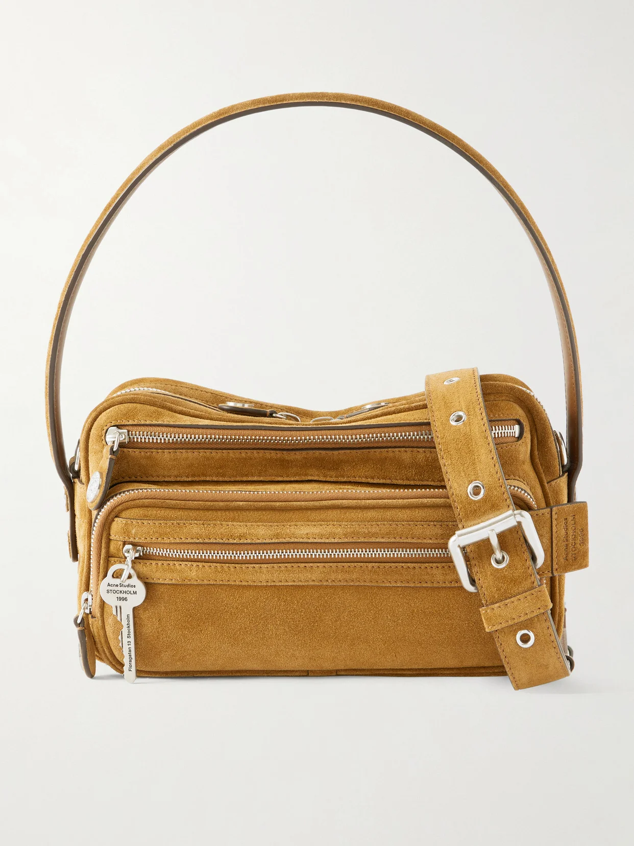 Suede Shoulder Bag - 1