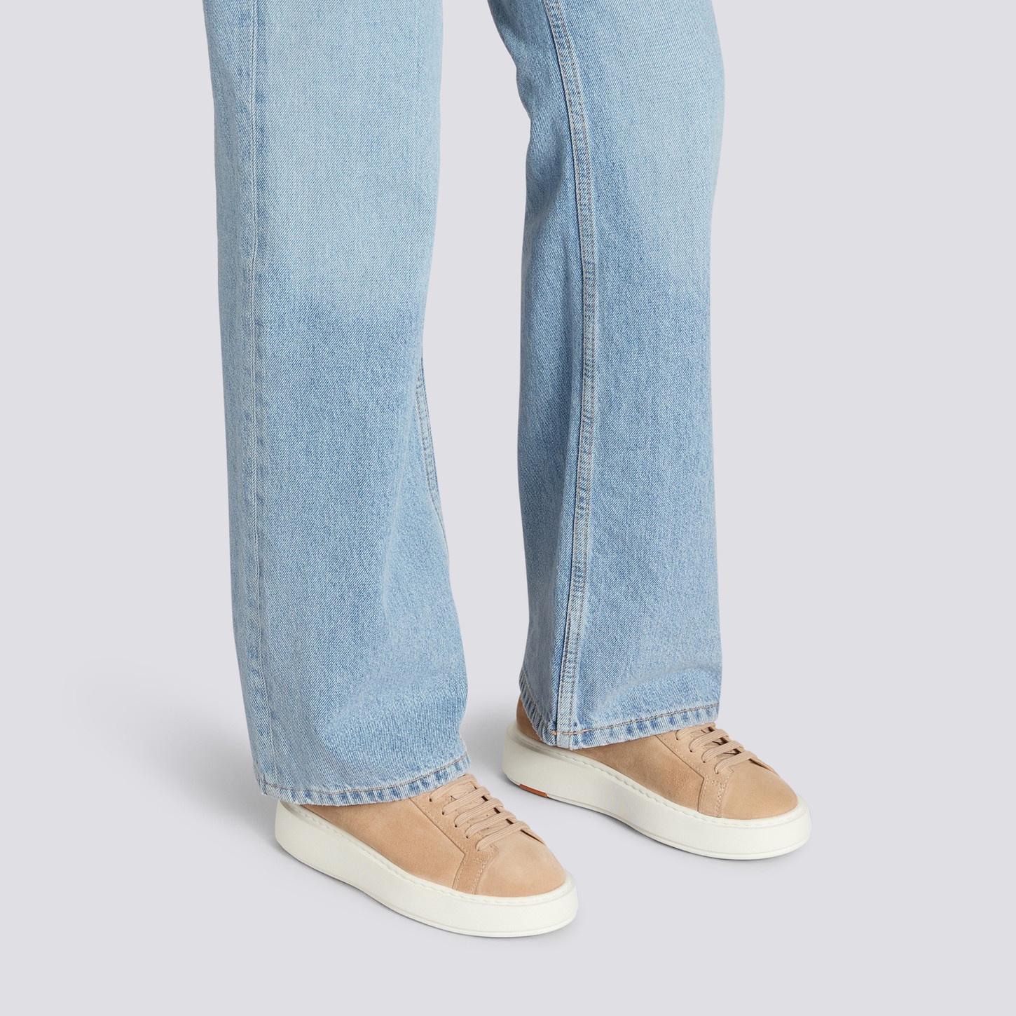 Women's natural suede sneaker - 2