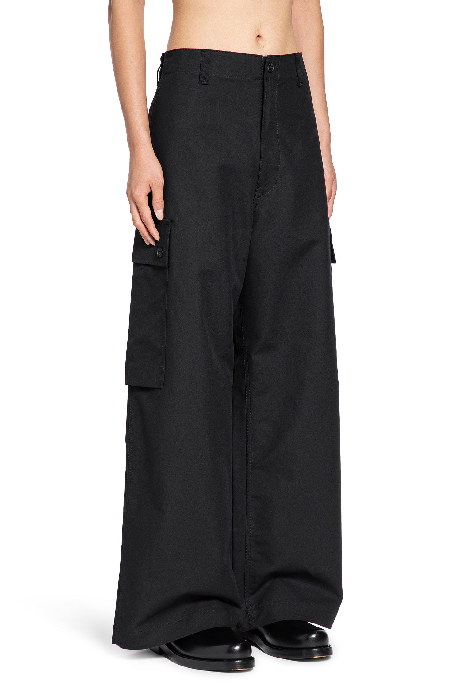 Wide Trousers In Cotton - 2