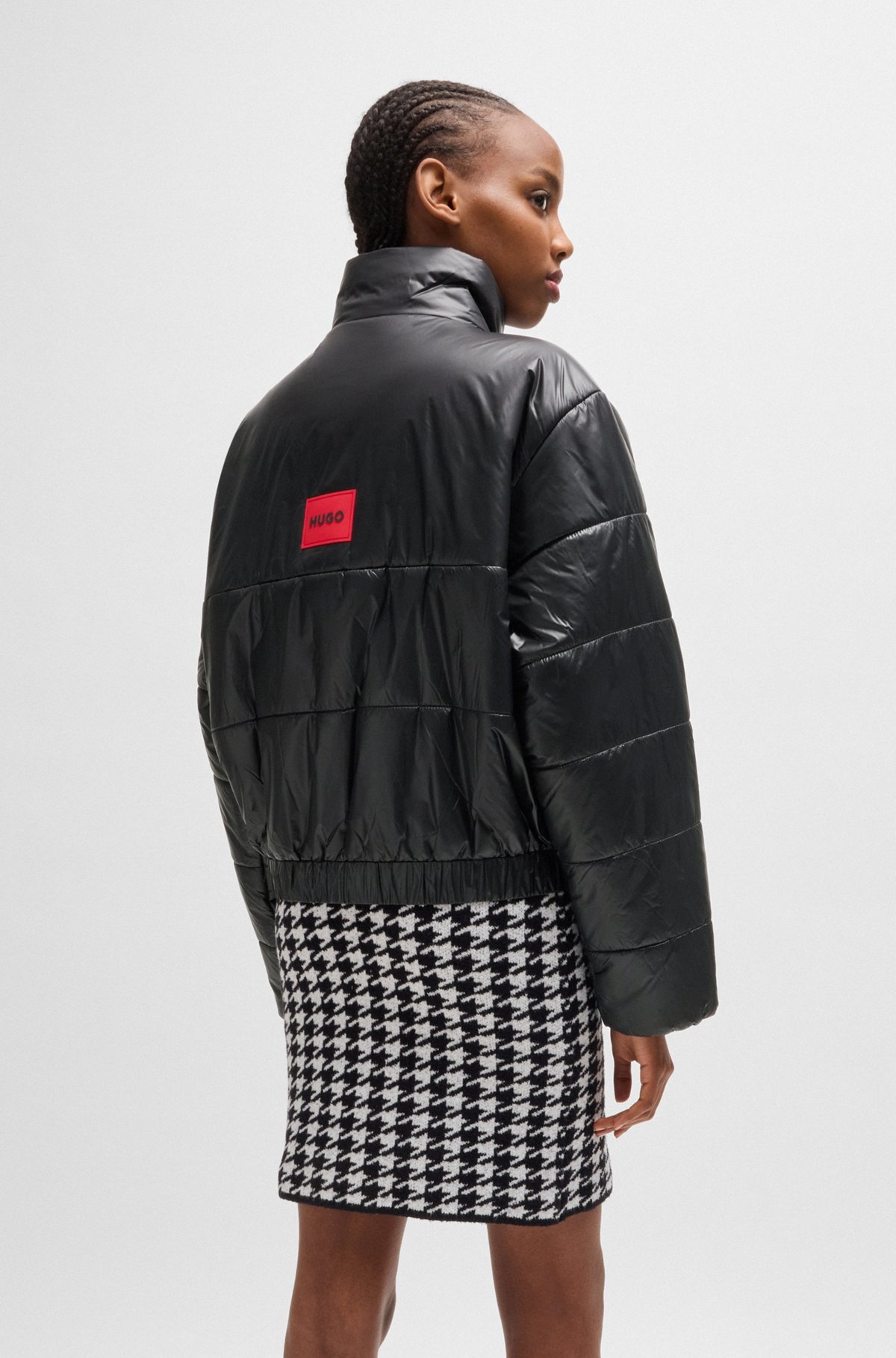 WATER-REPELLENT PADDED JACKET WITH BRANDED ZIP PULLER - 4