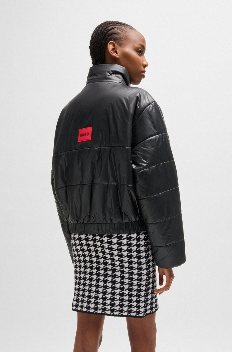 WATER-REPELLENT PADDED JACKET WITH BRANDED ZIP PULLER 4