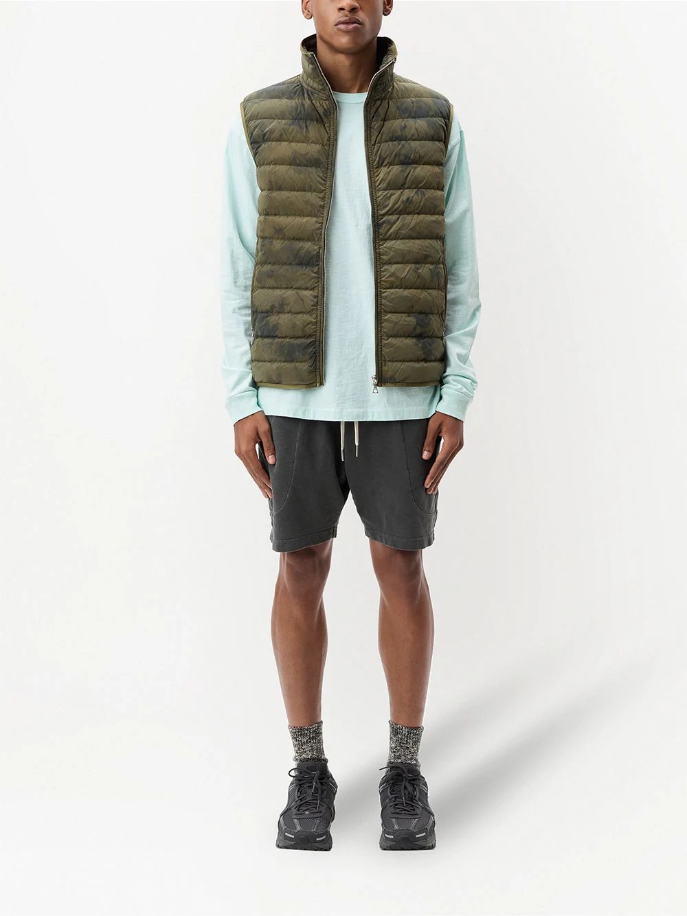 padded sleeveless gilet - 2