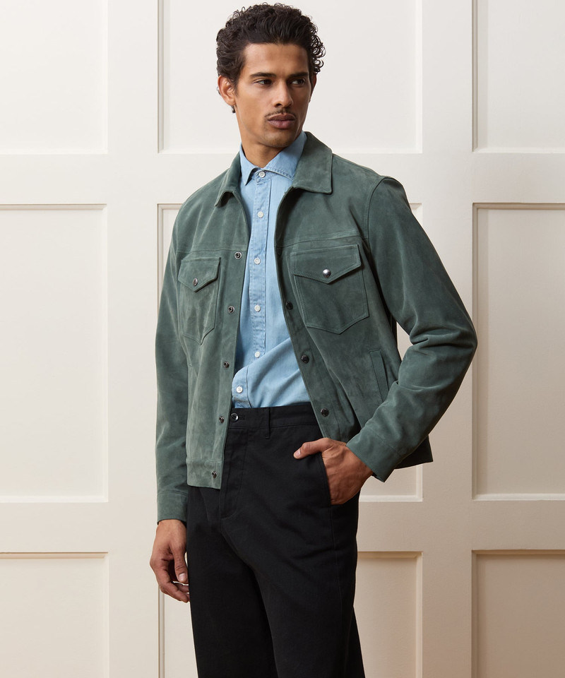 TODD SNYDER Italian Suede Dylan Jacket outlook