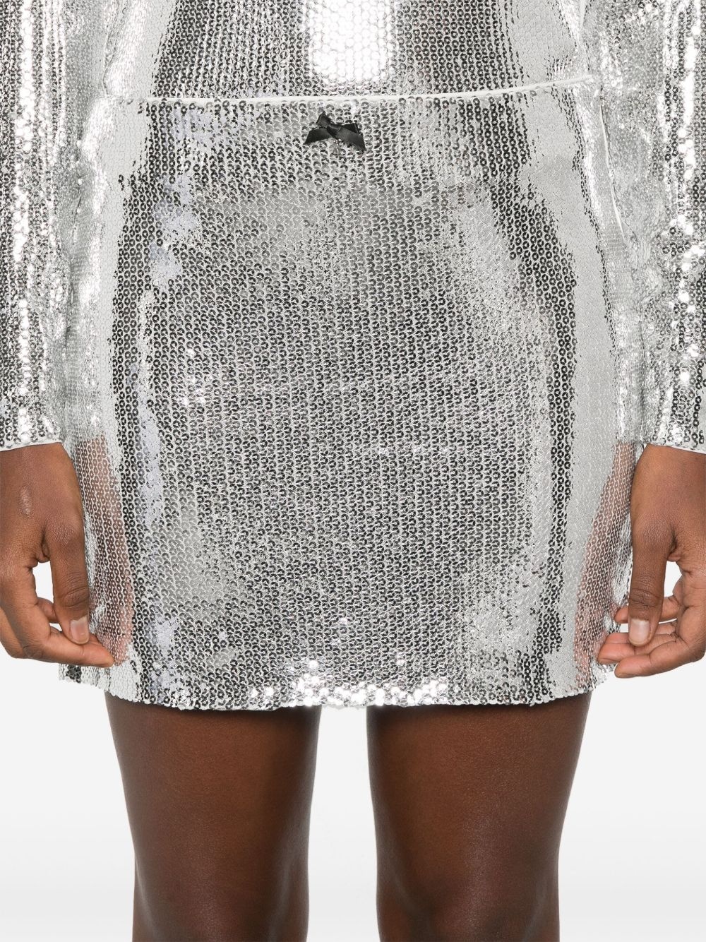 sequinned mini skirt - 5