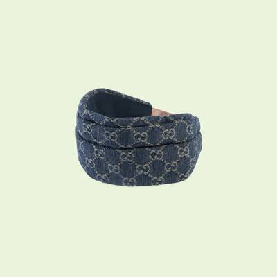 GUCCI GG denim headband outlook