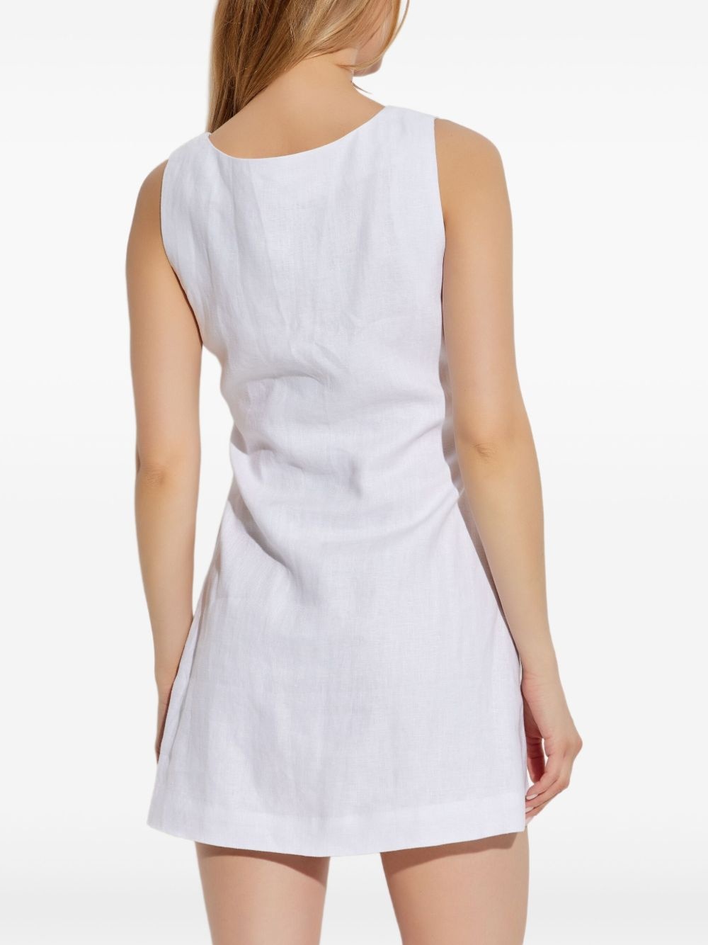 linen mini dress - 4