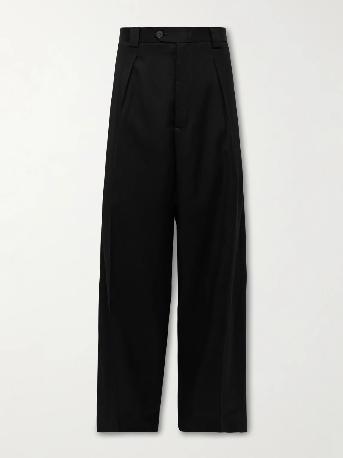 Boiler Room Wide-Leg Pleated Virgin Wool-Gabardine Trousers - 1