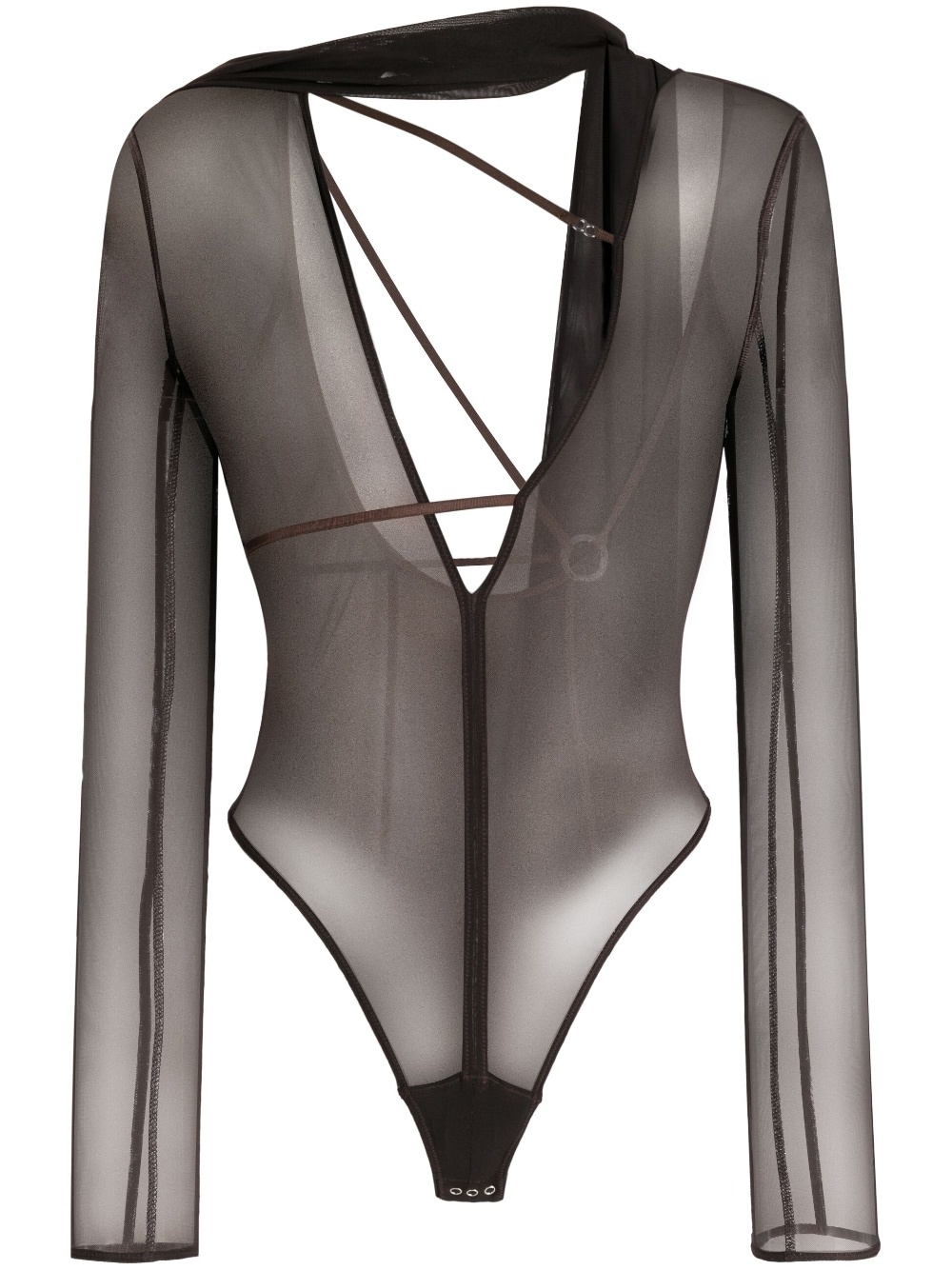 Le body Abanaba semi-sheer bodysuit - 1