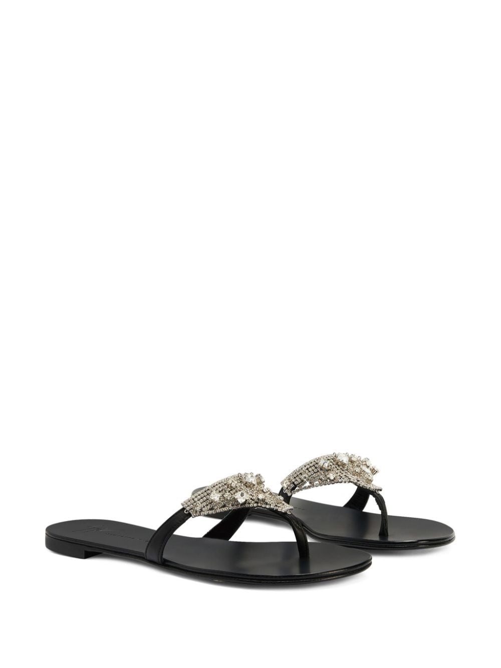 Clarett crystal-embellished flat sandals - 2