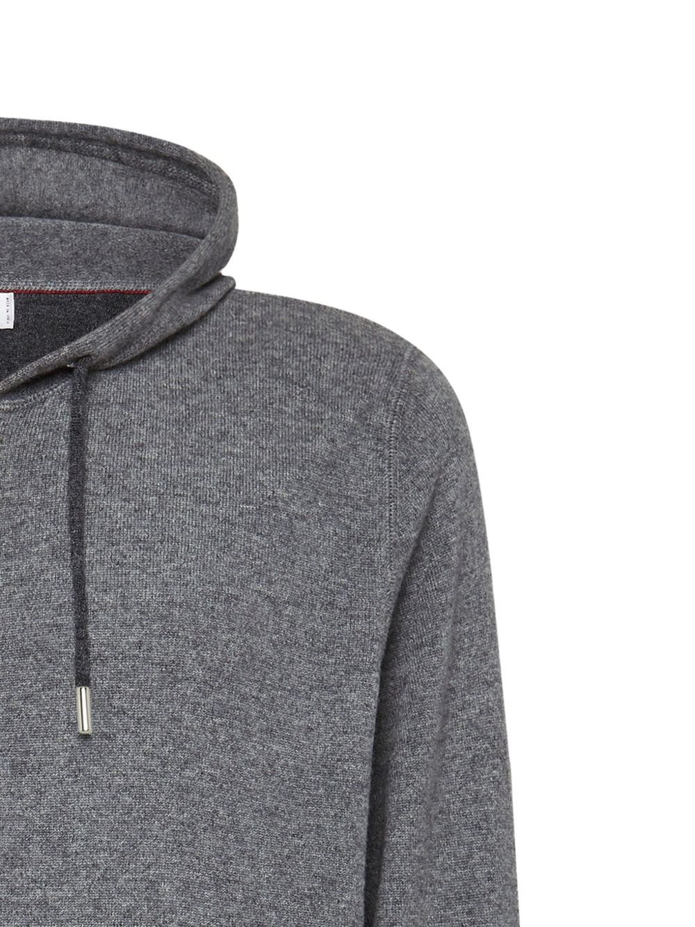 zip-up cashmere hoodie - 7