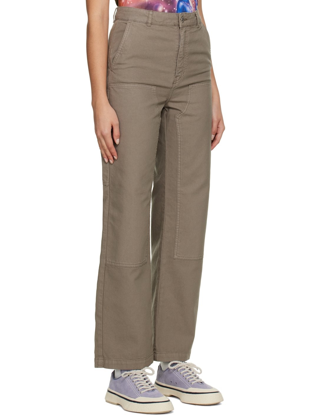 Beige Makers Trousers - 2