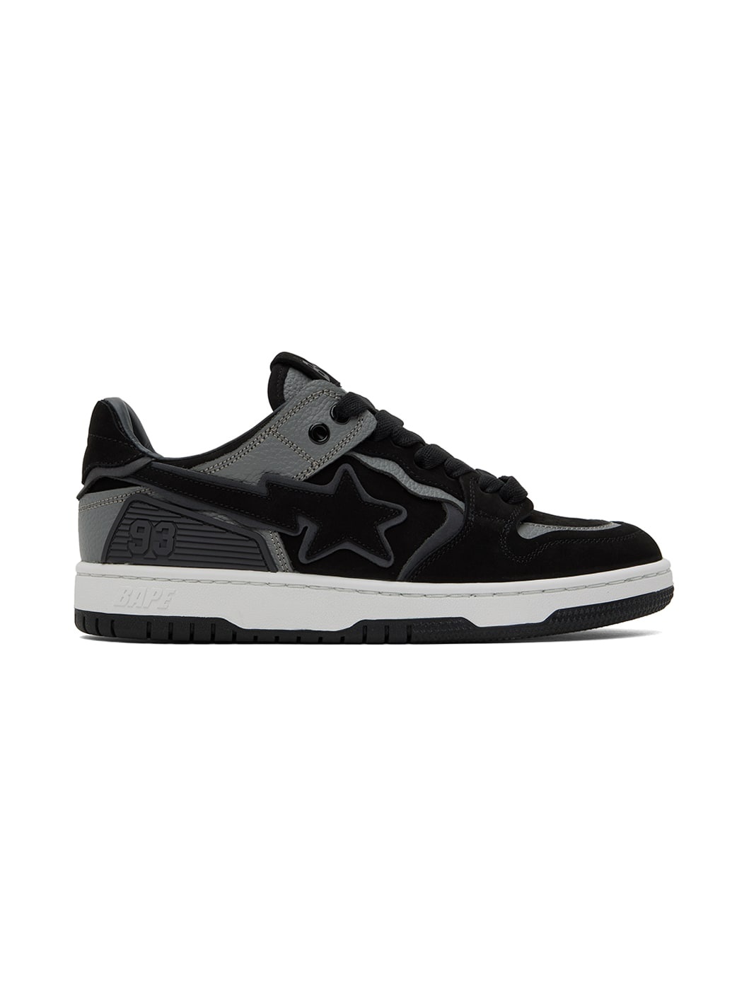 Black & Gray Sk8 Sta #6 M2 Sneakers - 1