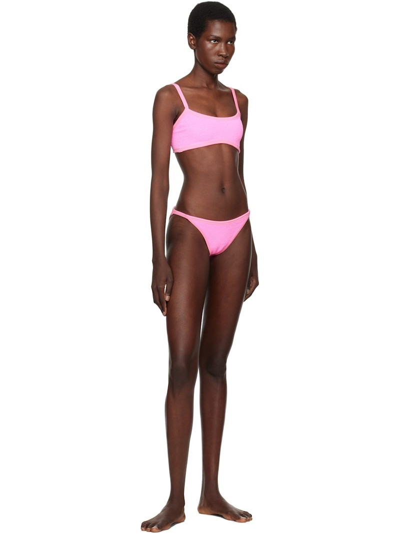 Hunza G Pink Tyler Tonal Bikini outlook
