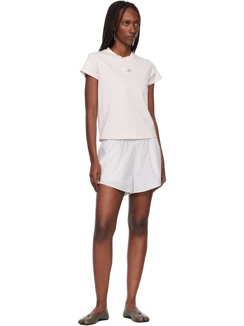 MM6 Maison Margiela Pink Numeric Cotton T-shirt outlook