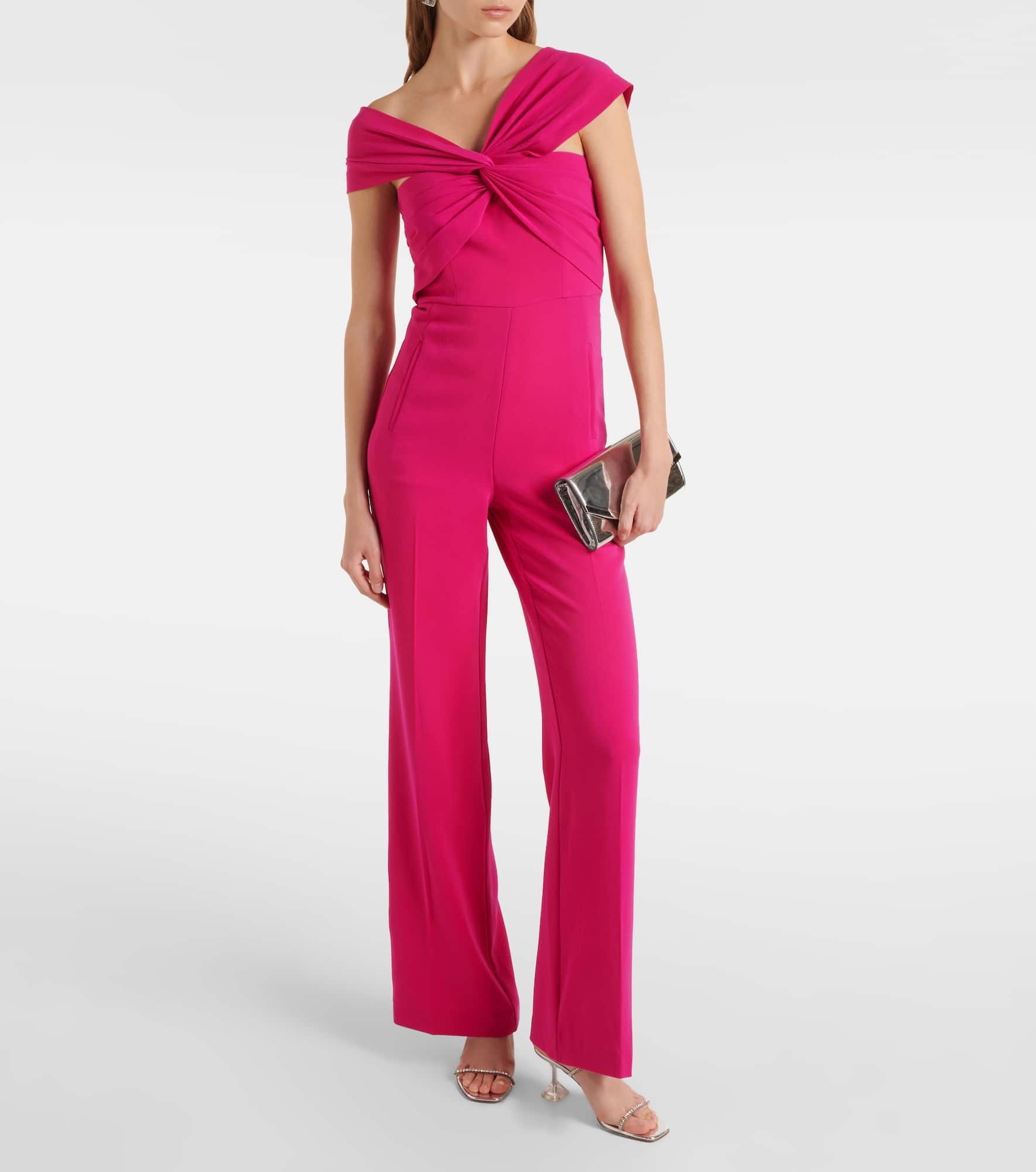 Gathered cady wide-leg jumpsuit - 2