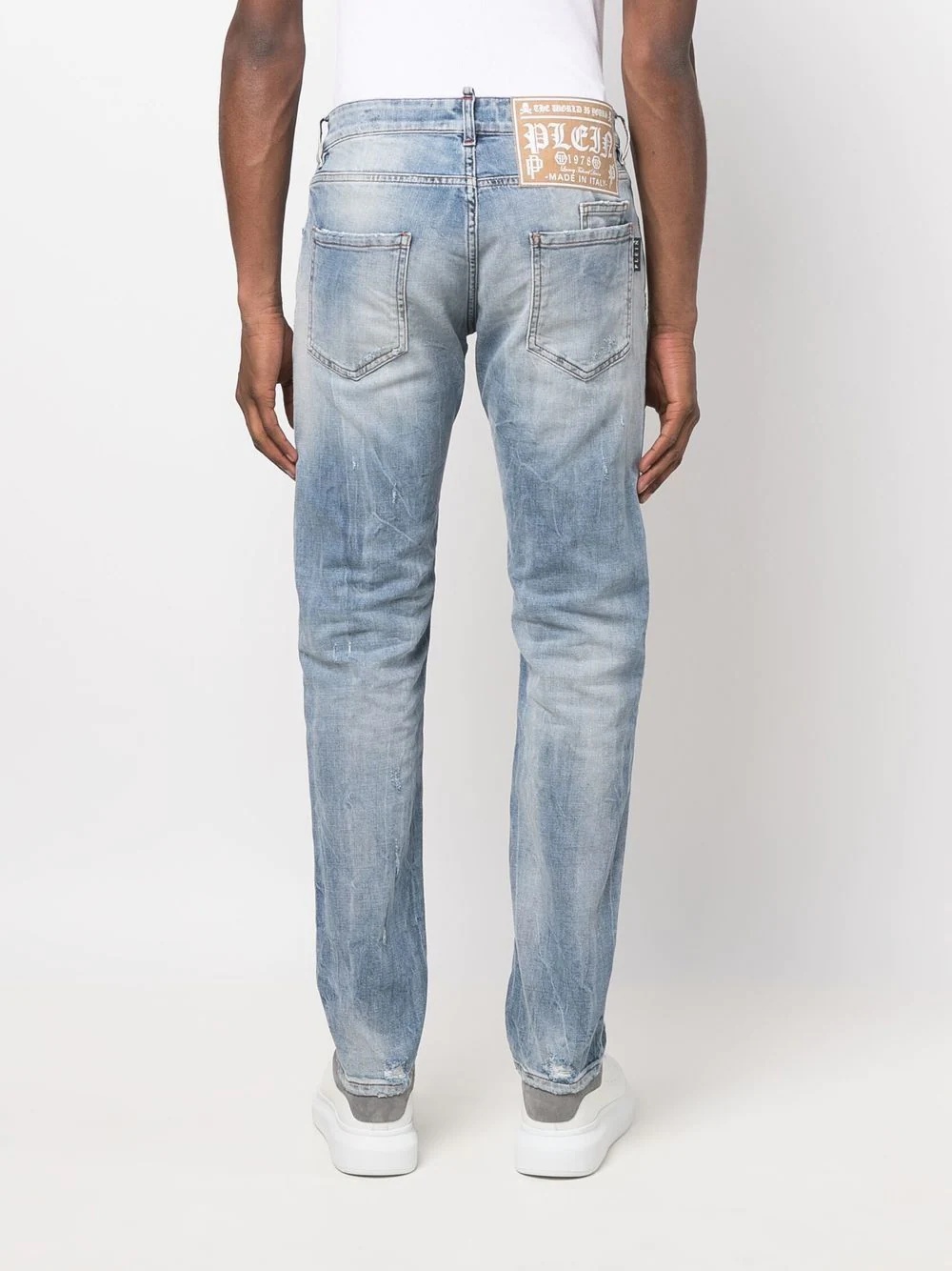 Premium distressed-detail jeans - 4