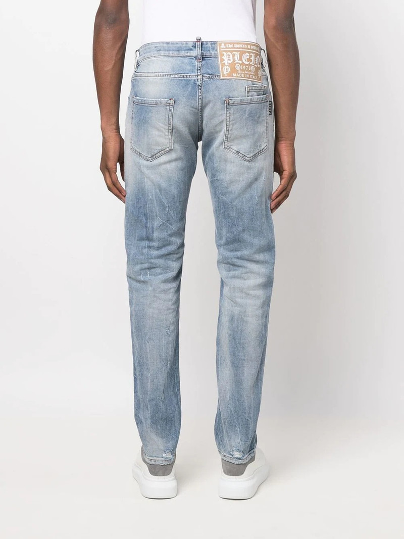 Premium distressed-detail jeans 4