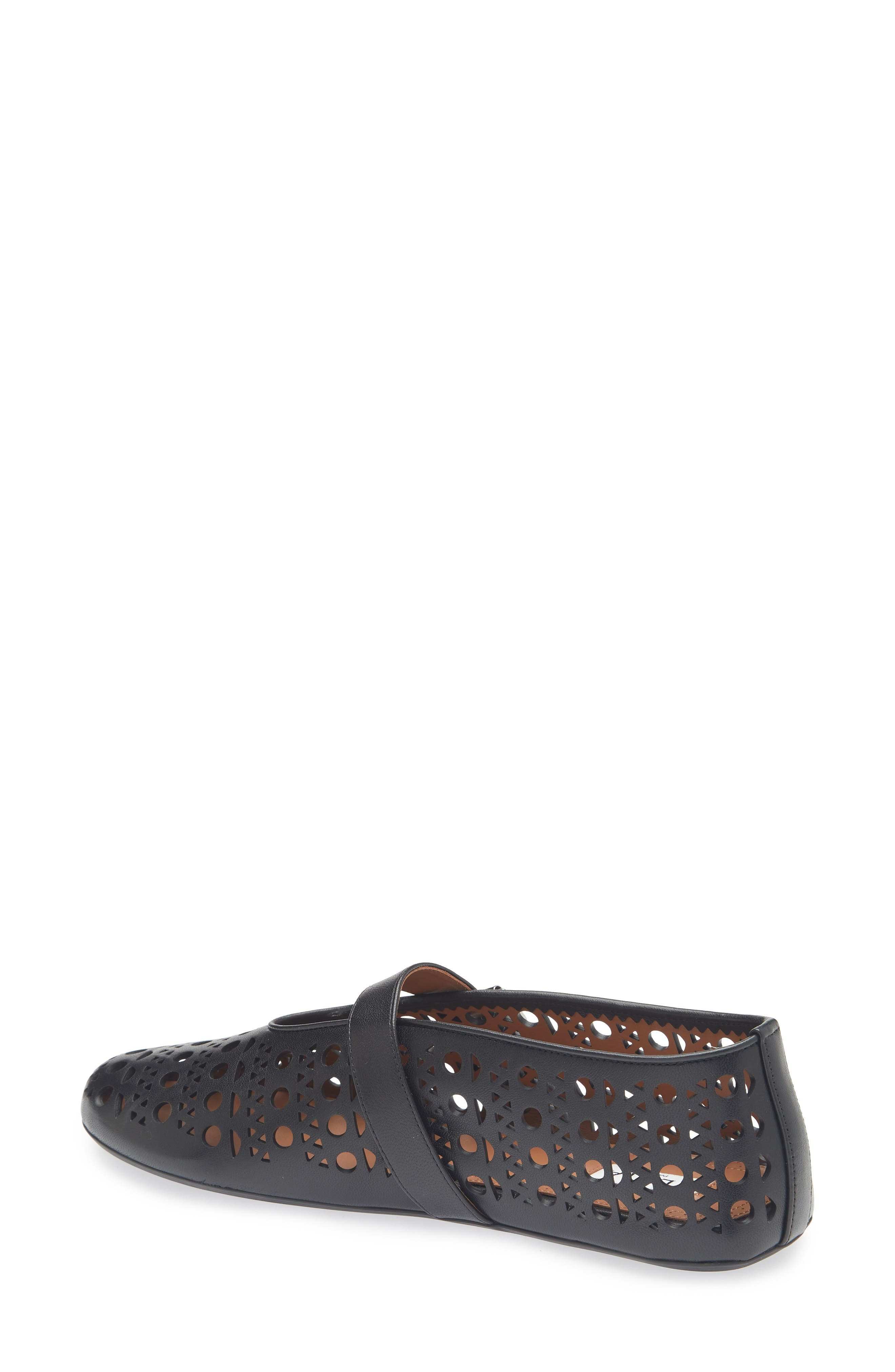Alaïa Laser Cut Ballet Flat in Noir at Nordstrom - 2