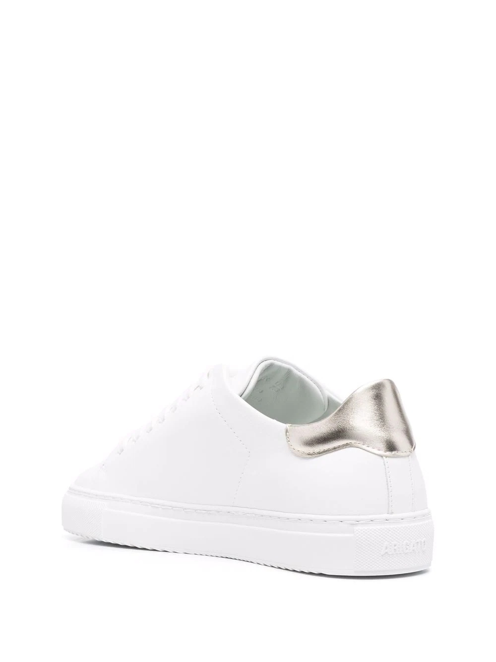low-top leather trainers - 3