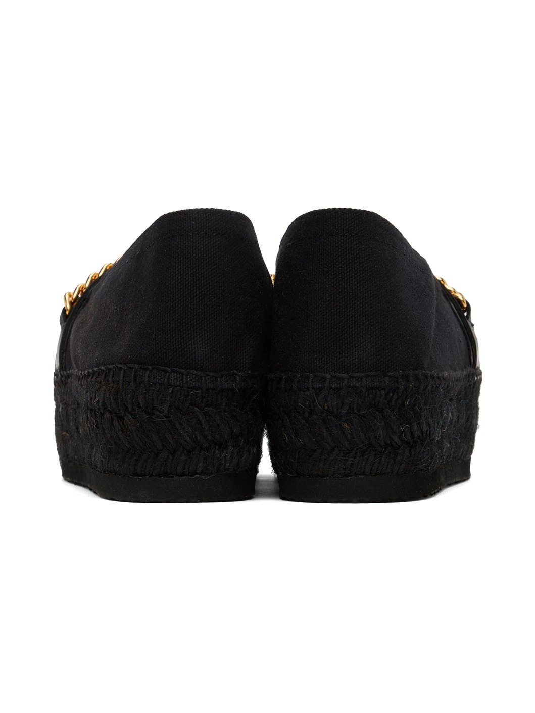 Black Chains & Hearts Espadrilles - 2