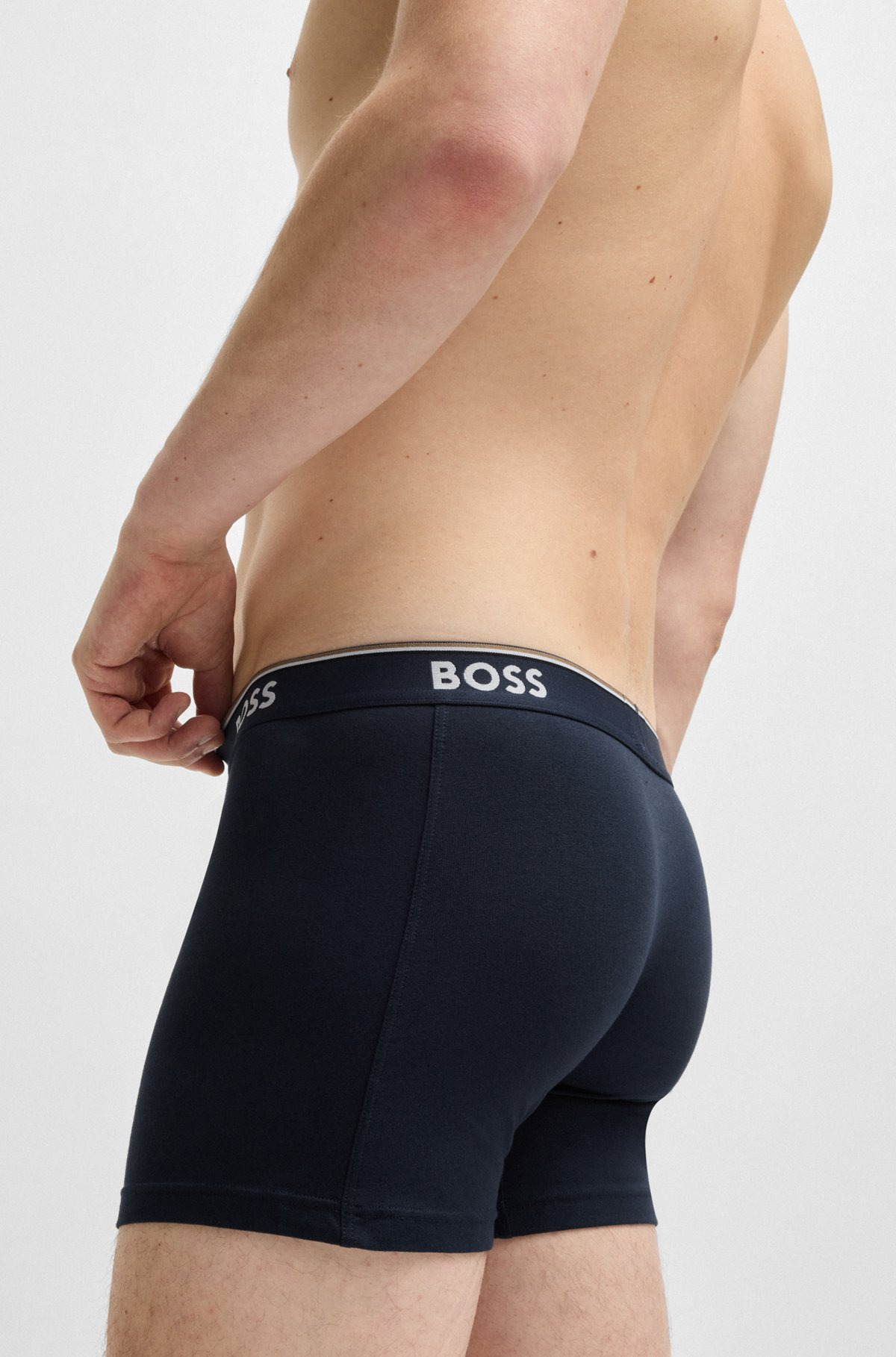 THREE-PACK OF STRETCH COTTON BOXER BRIEFS - 5