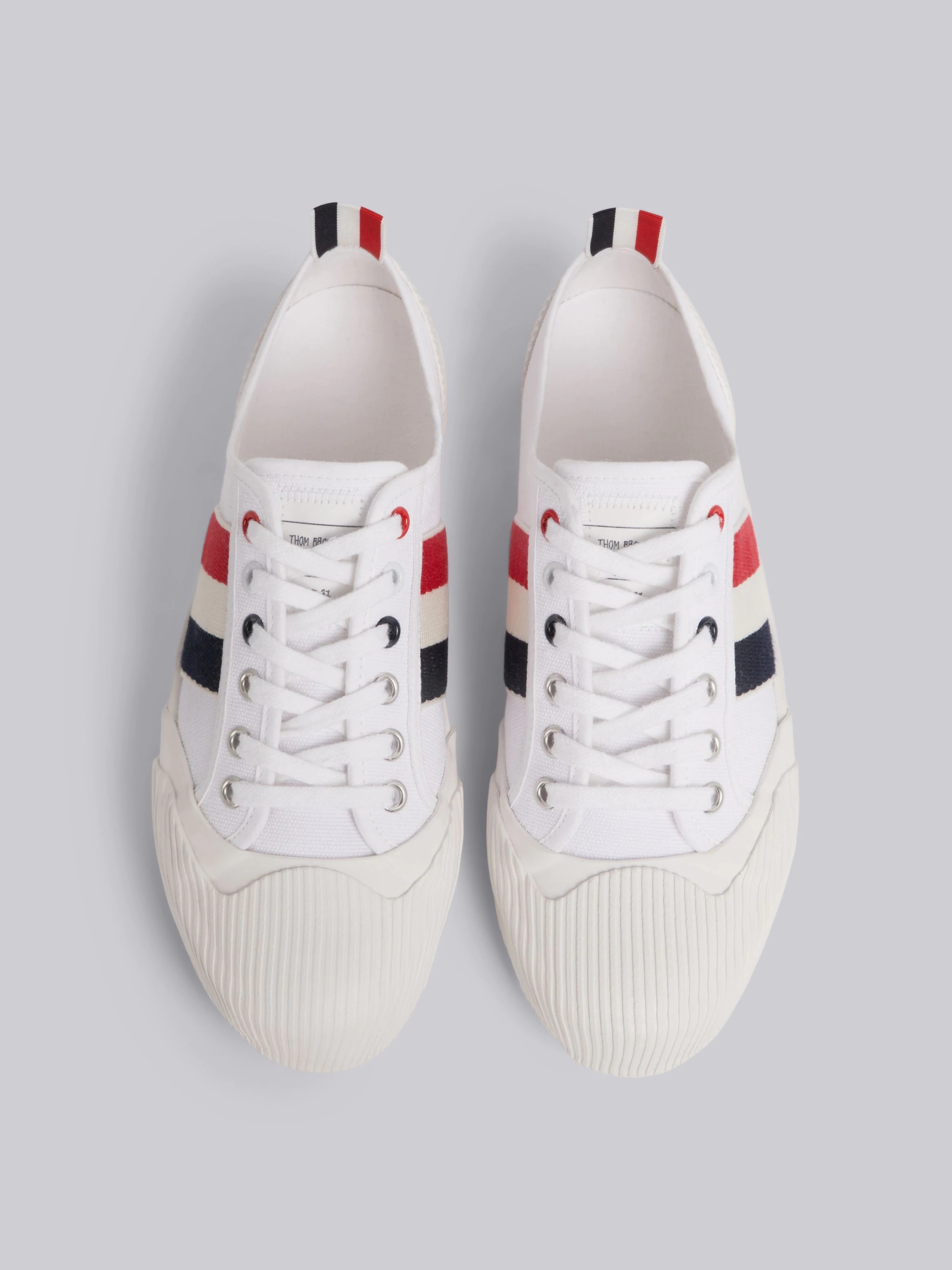 RWB-stripe low-top sneakers - 4