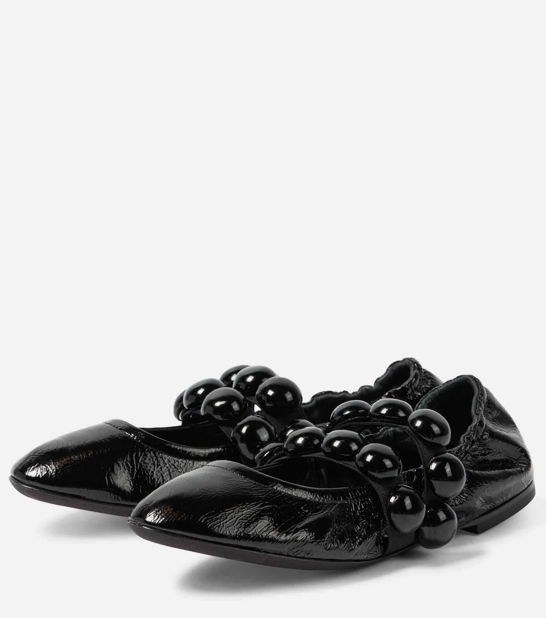 Sphere patent leather ballet flats - 4