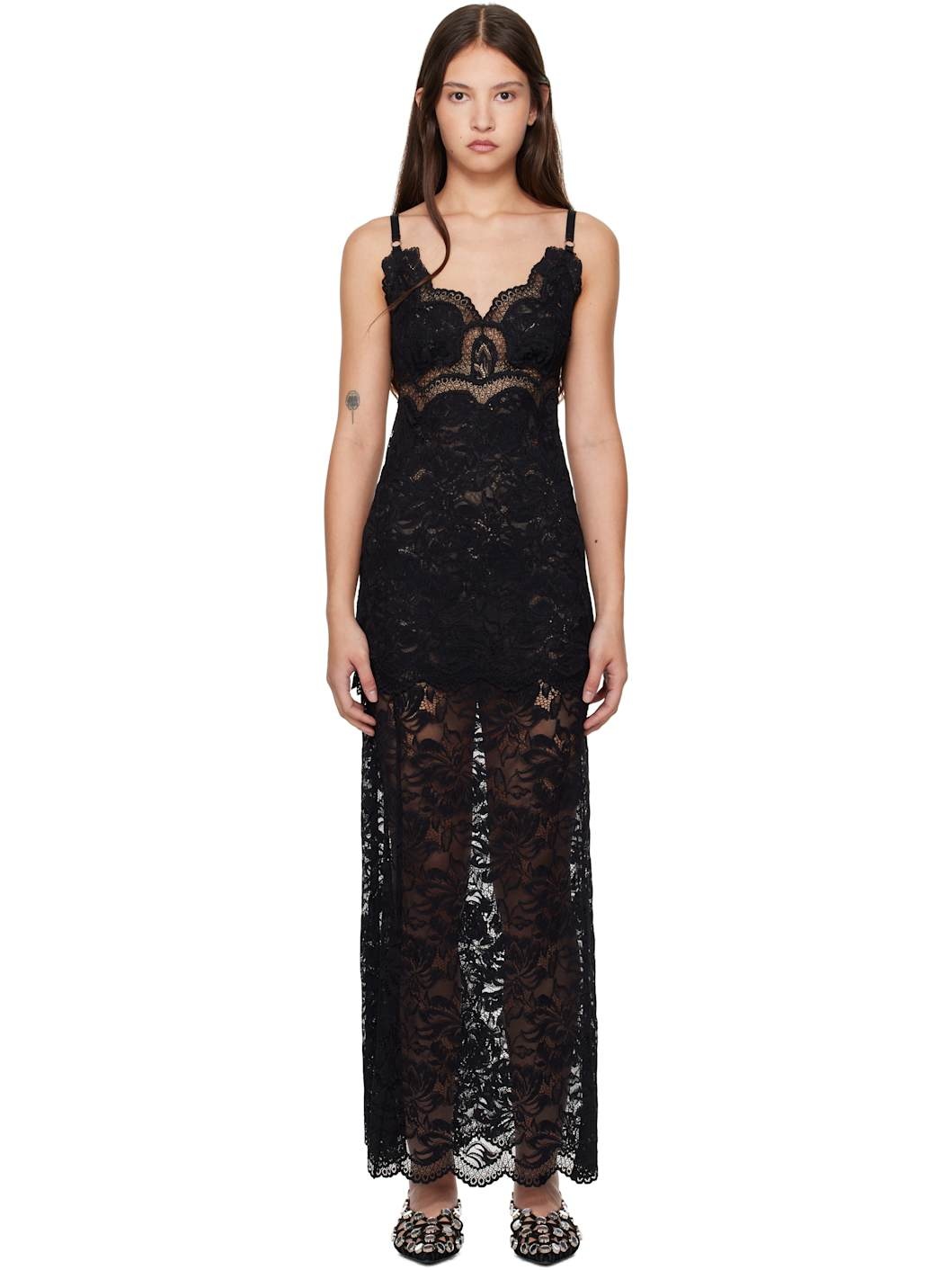 Black Long Maxi Dress - 1