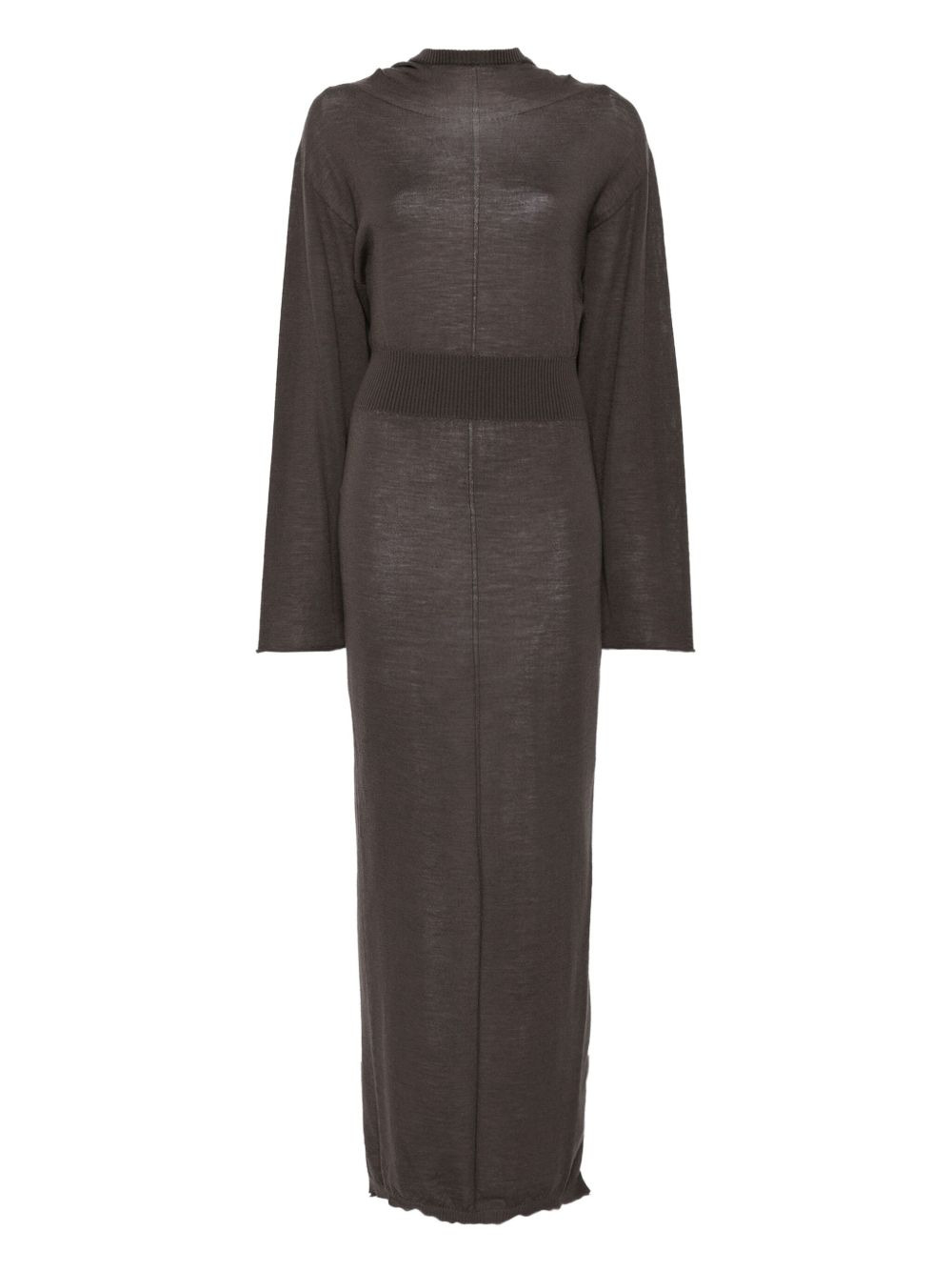long-sleeve maxi dress - 1
