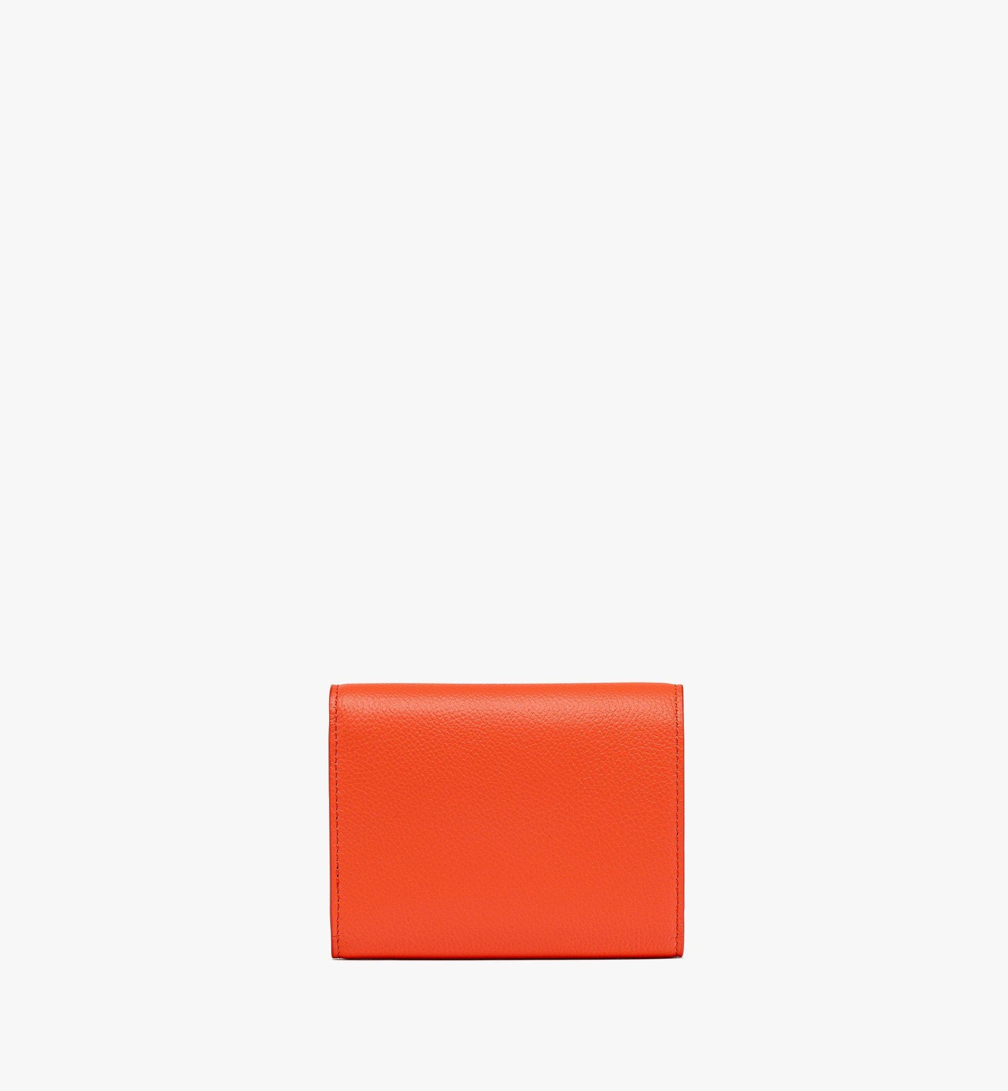 Himmel Trifold Wallet in Embossed Logo Leather - 3
